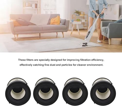 Miniatura 6 de TOPINCN 4 filtros de aspiradora de mano, filtros de repuesto compatibles con 49 90 1900 0882 20 49 90 0160 0880 20 20 aspiradoras de mano