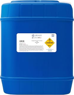 Lab Alley Hydrogen Peroxide 10% Lab Grade, for Kitchen, Bath, Laundry - 5 Gallons