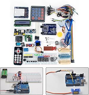 Für Arduino R3 Kit, Elektronik-Lernbrett, DIY-Robotik-Komponenten, Steckplatine, Leistungsmodul, Sensor-Kit, Mikrocontroller-Projekte, Ingenieur-Bildungsset, LCD-Display-Modul