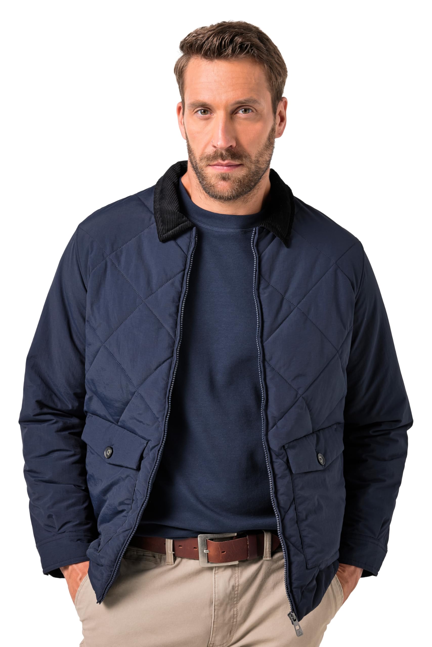 JP 1880 Herren große Größen Übergrößen Menswear L-8XL Funktions-Steppjacke, Nachhaltigkeit, Blouson, mit recycelten Materialien 842790