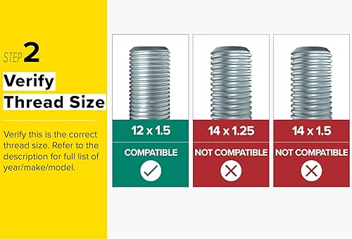 Miniatura 4 de Paquete de 20 pernos de tope con tamaño de rosca de 12x1.5 - varios colores y longitudes