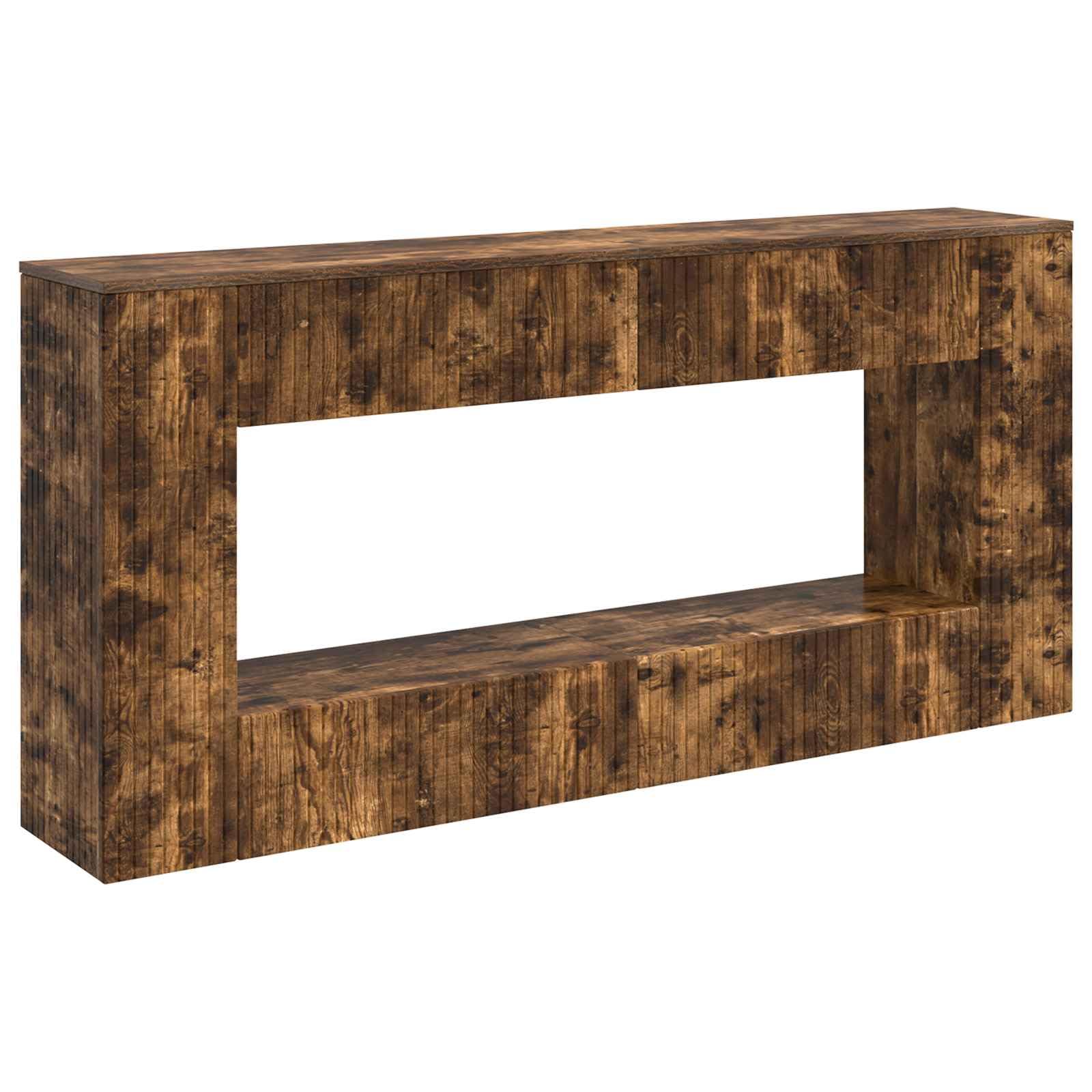 Lumanois Konsolentisch Räuchereiche 155 x 29 x 74 cm Holzwerkstoff