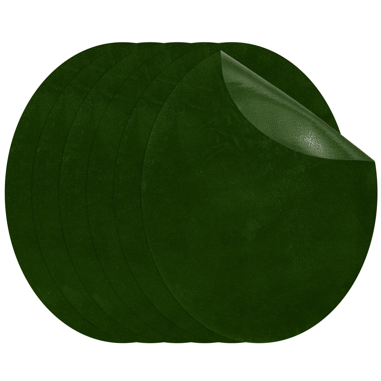 PATIKIL Iron-on Patches 11 x 14 cm, 6 Pack Oval Elbow Patches Knee Repair Patch Suede Fabric Appliques for Shirt Jeans Jacket Clothes Repair Decorating Kit, Green
