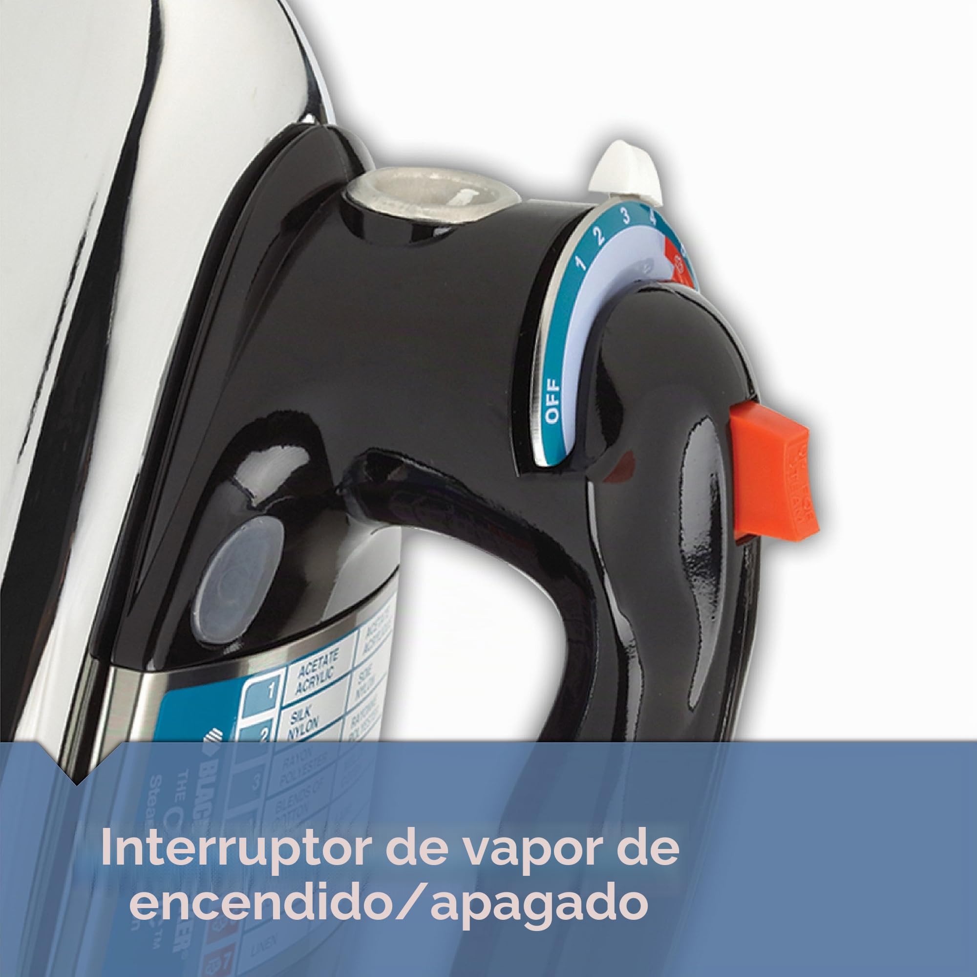 WEPMMJ The Classic Iron Dry & Steam iron Negro - Plancha (Dry & Steam iron, Negro)