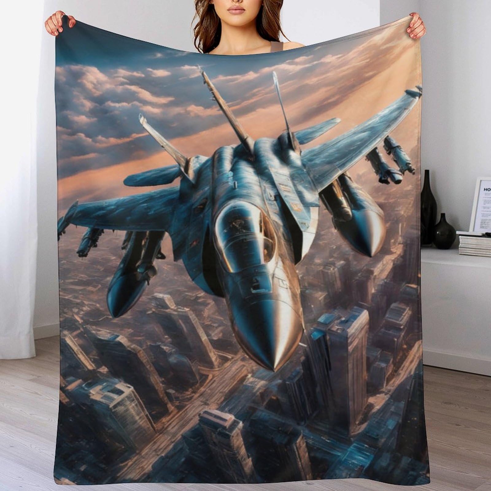 Couverture en polaire flannel légère contre le froid sur le lit et le canapé