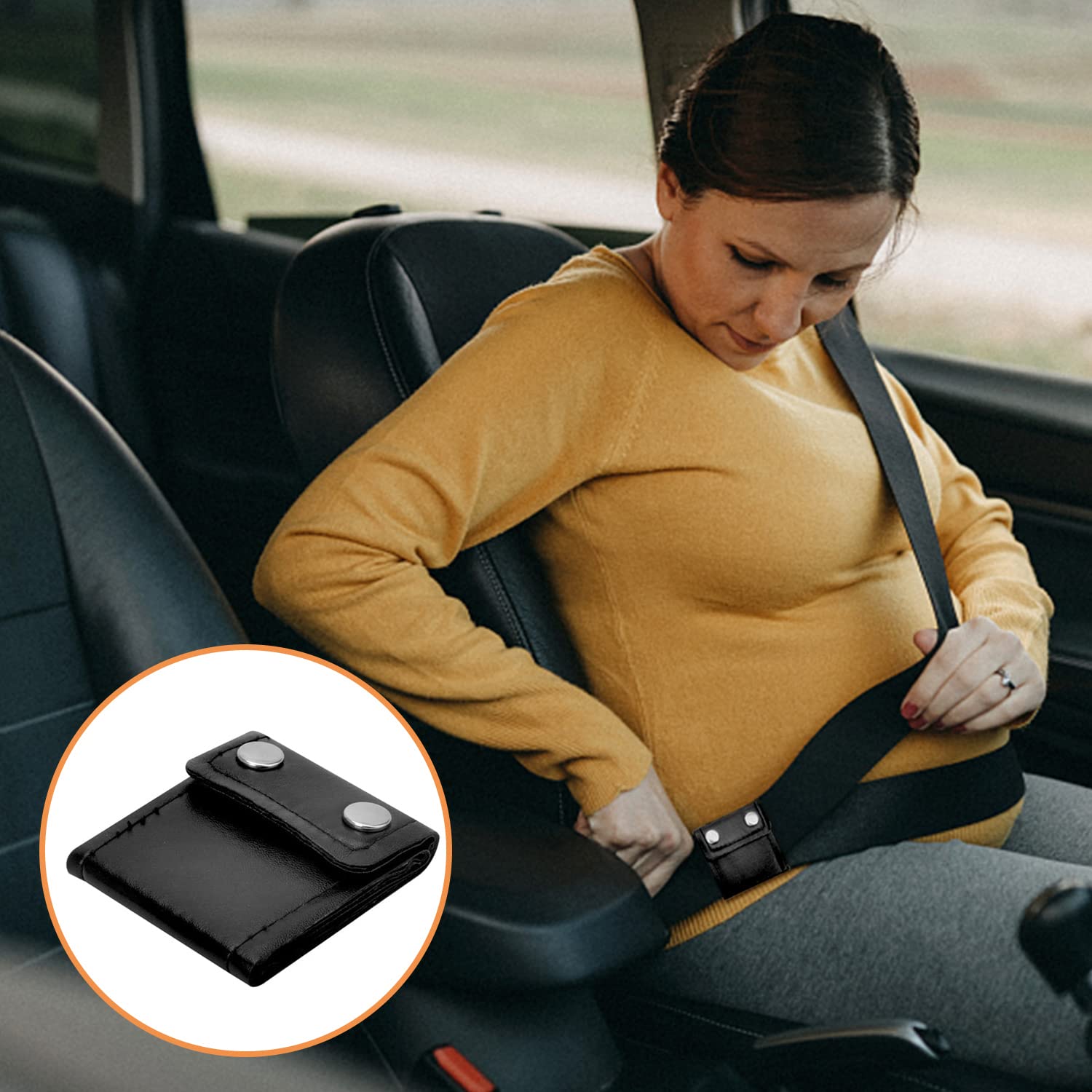 WFRPABY Clip Verrouillage Voiture Métal 2 Pièces Ajusteur Ceinture Securite Metal Verrou Maintien Ceinture Securite Noir Positio