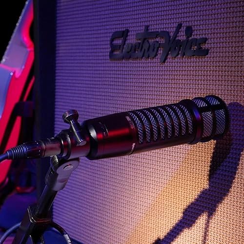 Miniatura 5 de Electro-Voice Paquete de micrófono vocal e instrumento dinámico variable D RE320 con soporte de choque de micrófono SSM-BC10 (negro mate) y brazo de