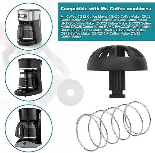 Miniatura 4 de Paquete de 2 kits de tapones de repuesto para máquina de café Mr. Coffee 185774-000-000 185774 000 000 112435-000-000 Hamilton 990117900 990237500