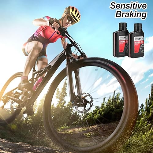 Miniatura 7 de Kit de purga de frenos para frenos hidráulicos Shimano, kit de purga de frenos de bicicleta de montaña que incluye líquido de frenos mineral de 10.1