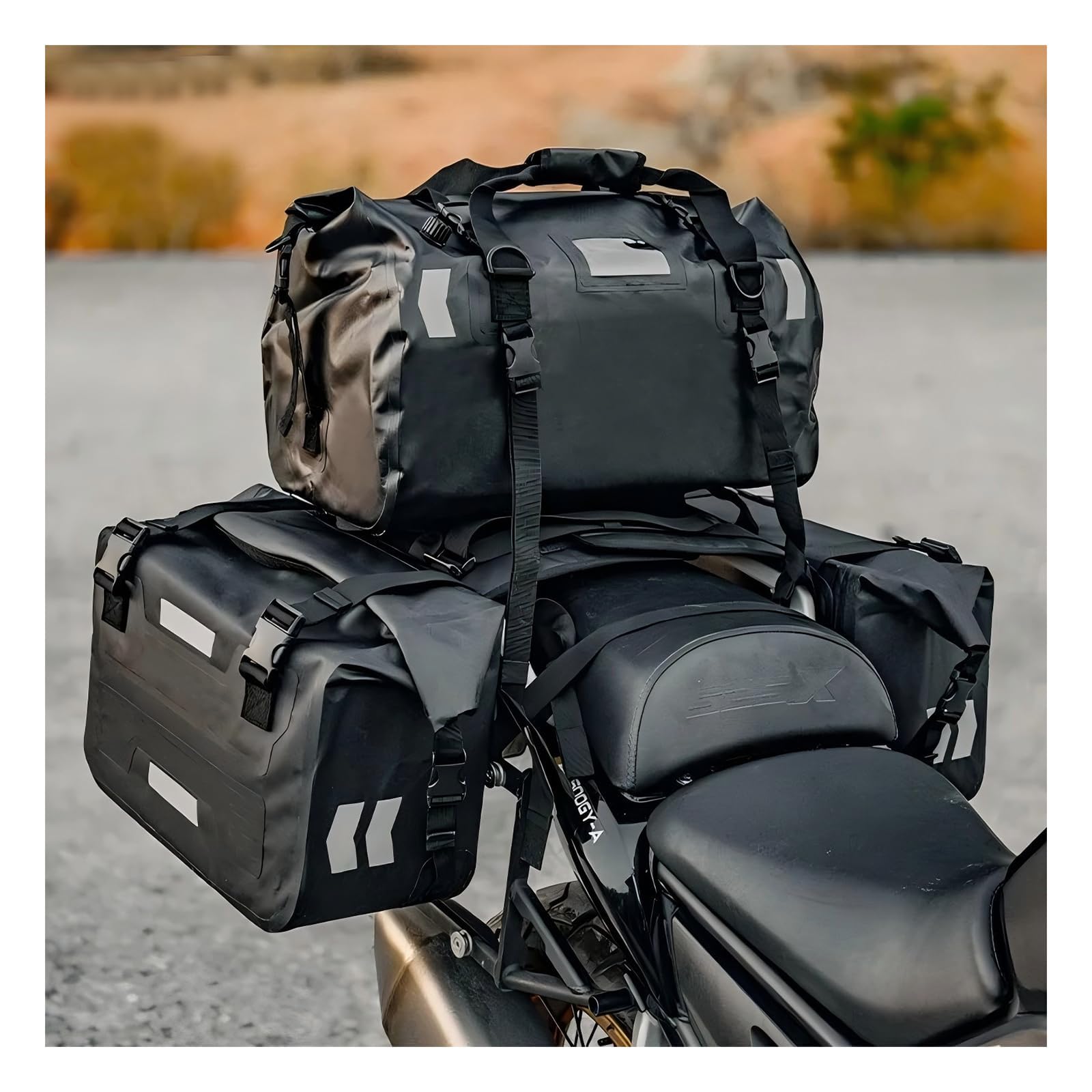 Borsa Sella Moto Posteriore per Moto Guzzi V7 II 1991-2019