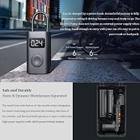 HDeye Elektromos Légpumpa 2 Hordozható Kerékpár Pumpa 150PSI Autó Motorkerékpár 7