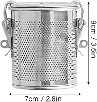 Vista 7 de Bolsa de condimentos de acero inoxidable, coladores y filtros de té, infusor de té, filtro multiusos, colador de condimentos, colador de condimentos