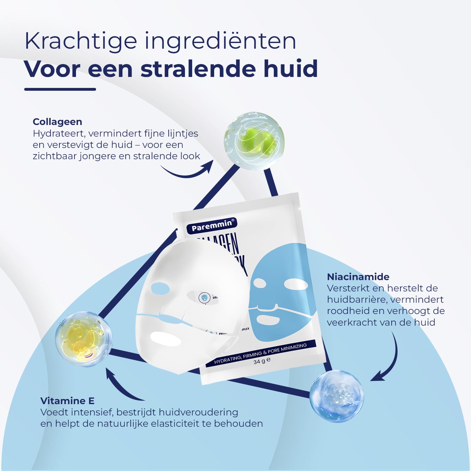 Bio-Collagen Maseczka na twarz, koreańska maseczka z kolagenem, koreańska maseczka z kwasem hialuronowym