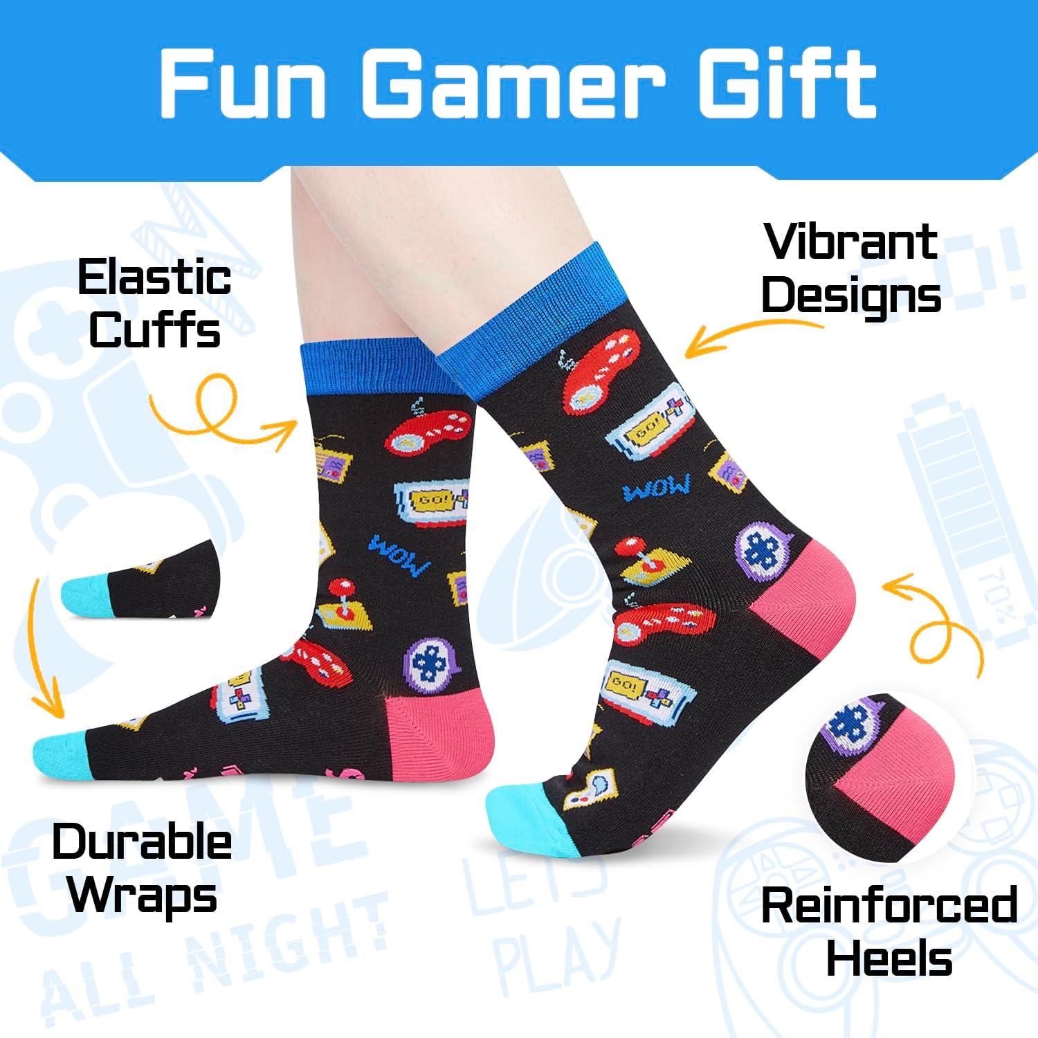 Horror Movie Gifts for Girls - Acting Gifts for Actors, Anime Stuff, Gamer Socks - Image 3