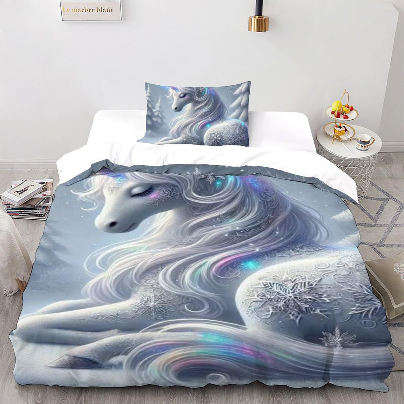 Housse de couette single 135x200cm microfibre animaux par Le Cheval Blanc