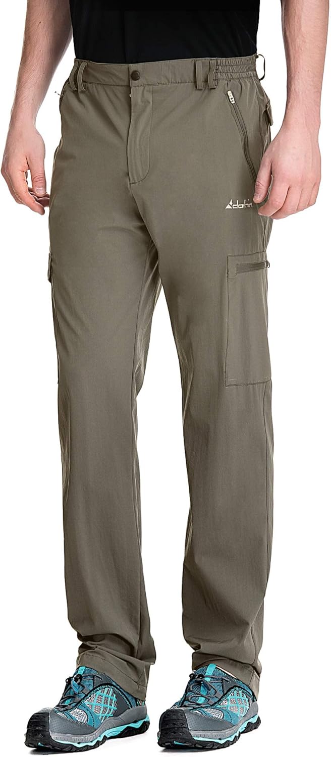 clothin Men's Elastic-Waist Travel Pant Stretchy Lightweight Cargo Pant Quick Dry Breathable : Clothing, Shoes & Jewelry