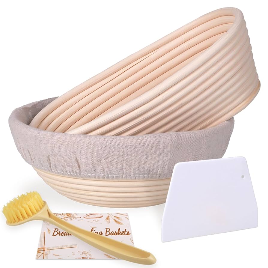 Bread Proofing Basket Natural Oval Rattan Wicker D... U2013 Vicedeal