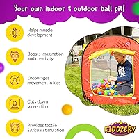 Vista 6 de Piscina de pelotas para niños, carpa grande desplegable para niños pequeños - Juguetes de regalo para interiores y exteriores para bebés, niñas