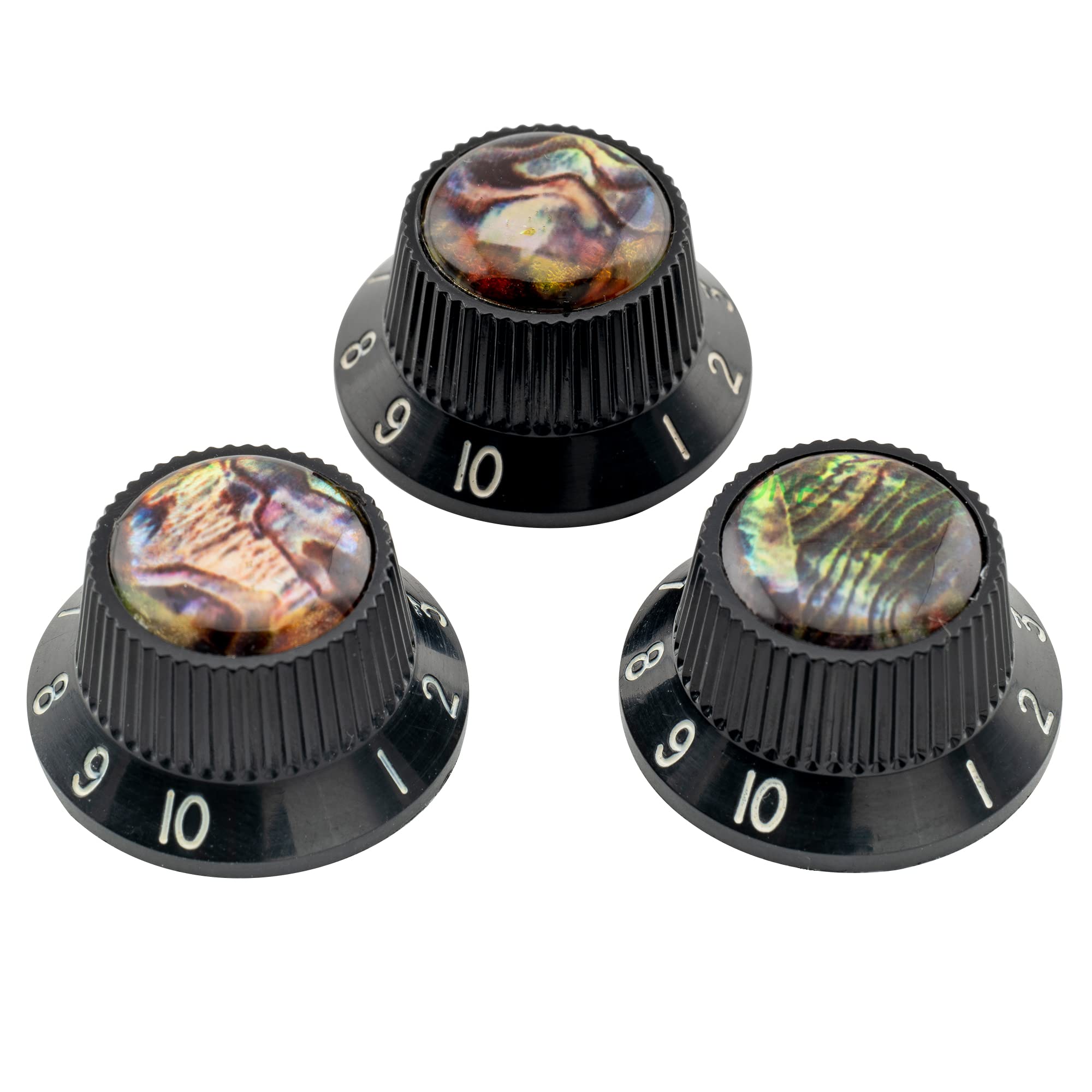 Buy Musiclily Pro Plastic Inch Size Abalone Top Strat Knobs Volume Tone