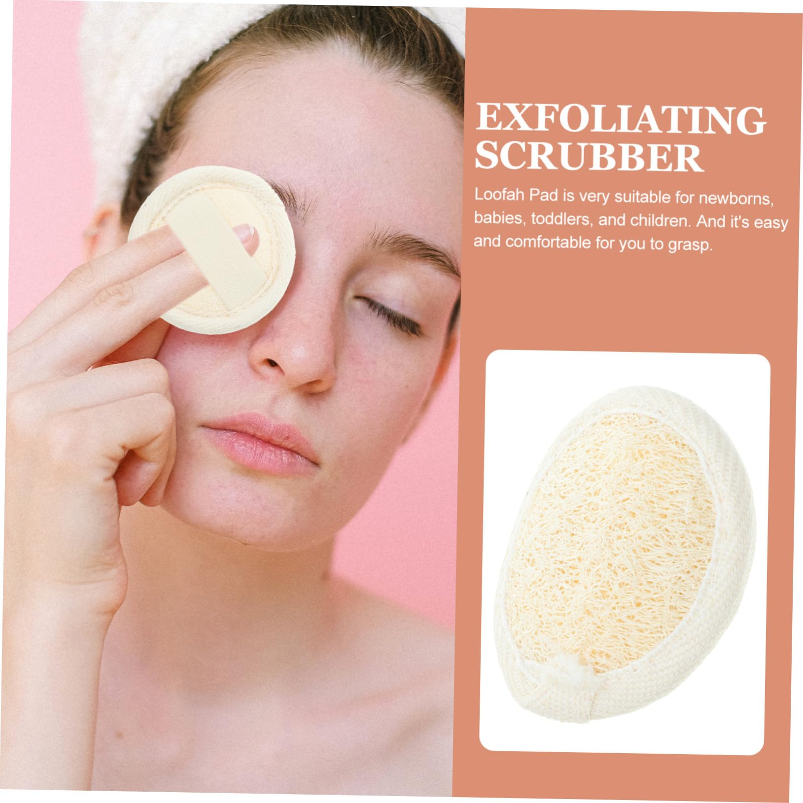 18 piezas Esponjas Redondas de Lufa Exfoliantes y Suaves Almohadillas Faciales para Limpieza Profunda y Masaje Corporal para Bebés y Uso Diario