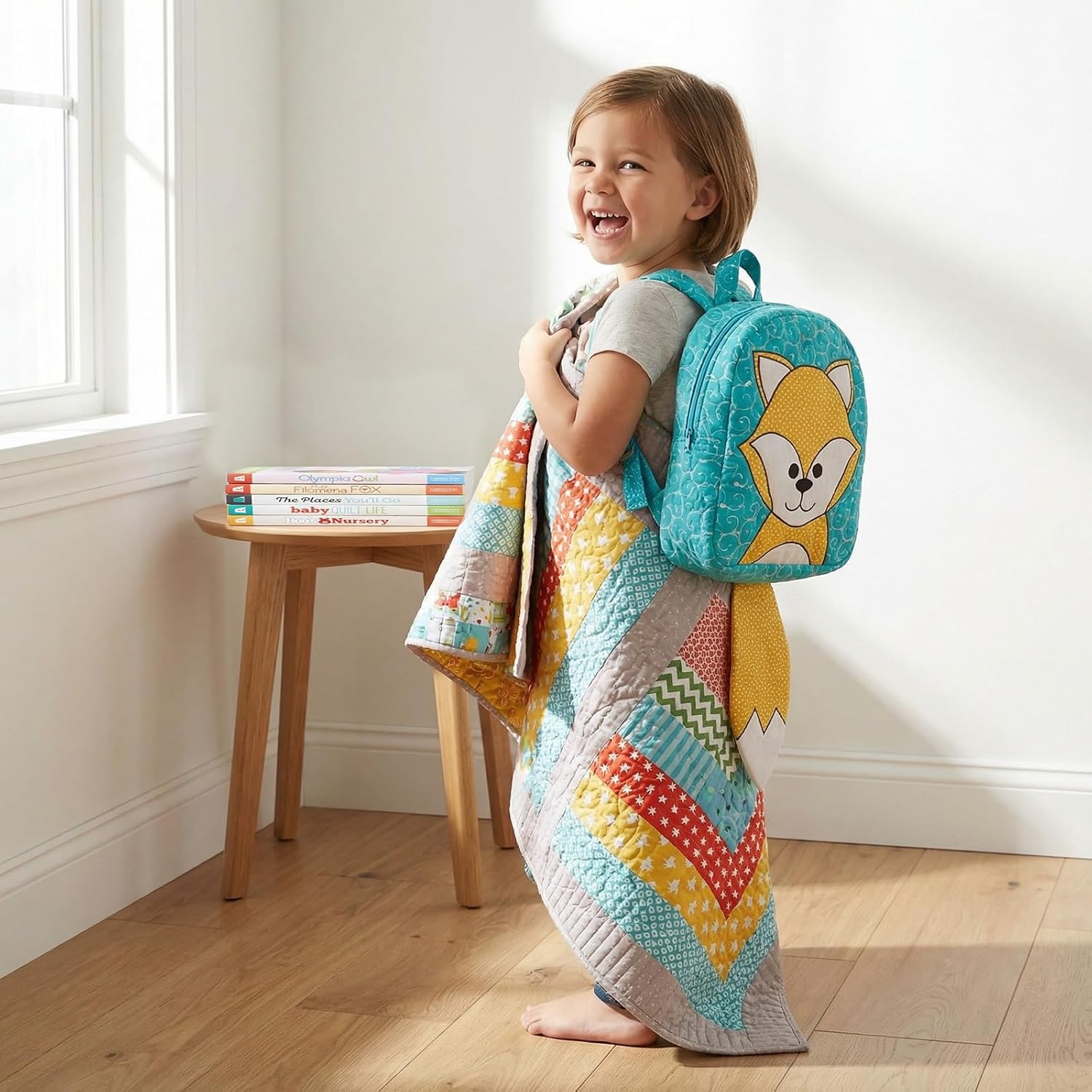 Leisure Arts Quilts and Backpacks Pattern Collection 5pc, Kids Quilt Patterns with Matching Backpack Designs, Animal Themed Sewing Patterns for Beginners and Gift Makers