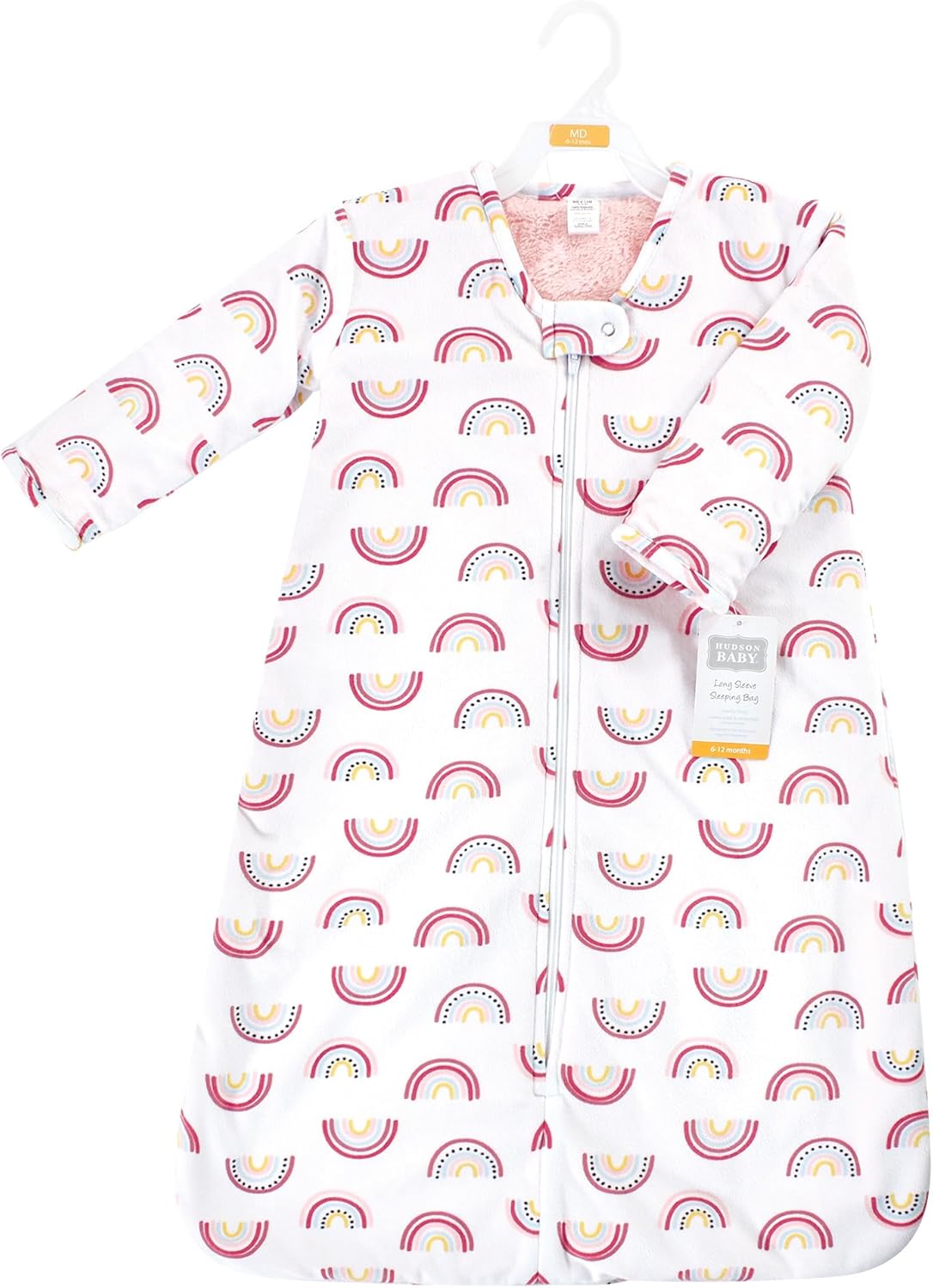 Hudson Baby Unisex Baby Long Sleeve Plush Faux Fur Sleeping Bag, Wearable Blanket - Image 2