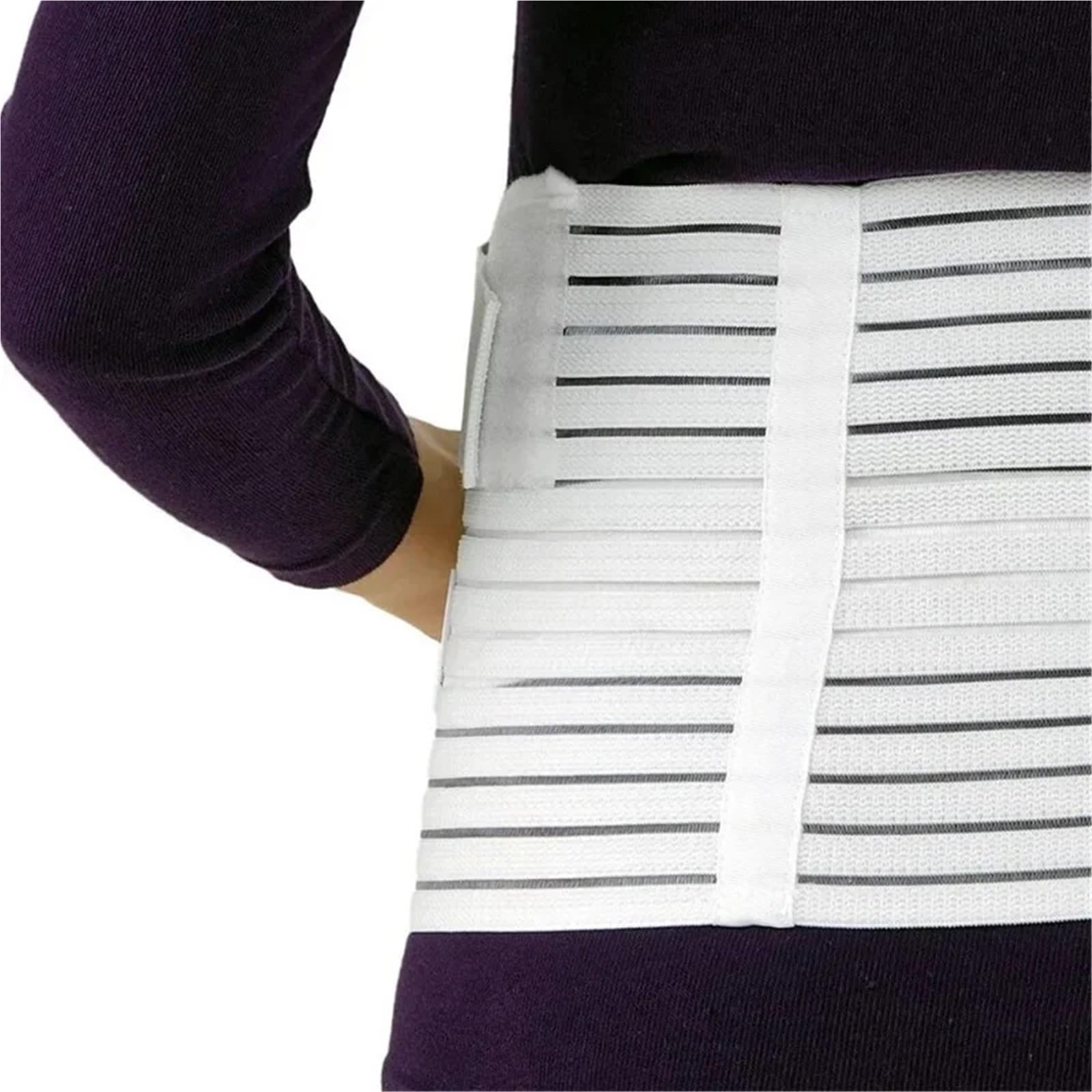 Bandas De Soporte Pélvico Faja de soporte for el vientre for embarazadas, cinturón ajustable for la espalda, protector cintura for maternidad(WHITE,XL (90-120cm))