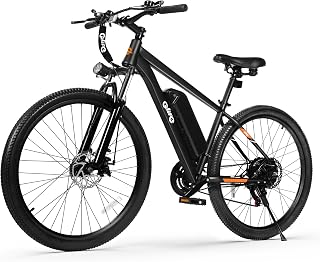 Qlife Racer Electric Mountain Bike for Adults & Teens - 28MPH Top Speed, 1200W Peak Motor, 21-Speed, 55-Mile Range Ebike