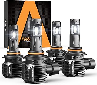 LED Headlight Kit - 9005/HB3 & 9006/HB4 Combo, 36000LM 600% Brighter, 6500K Cool White, Low Beam High Beam, Plug and Play, Pack of 4 - Replacement Conversion Kit