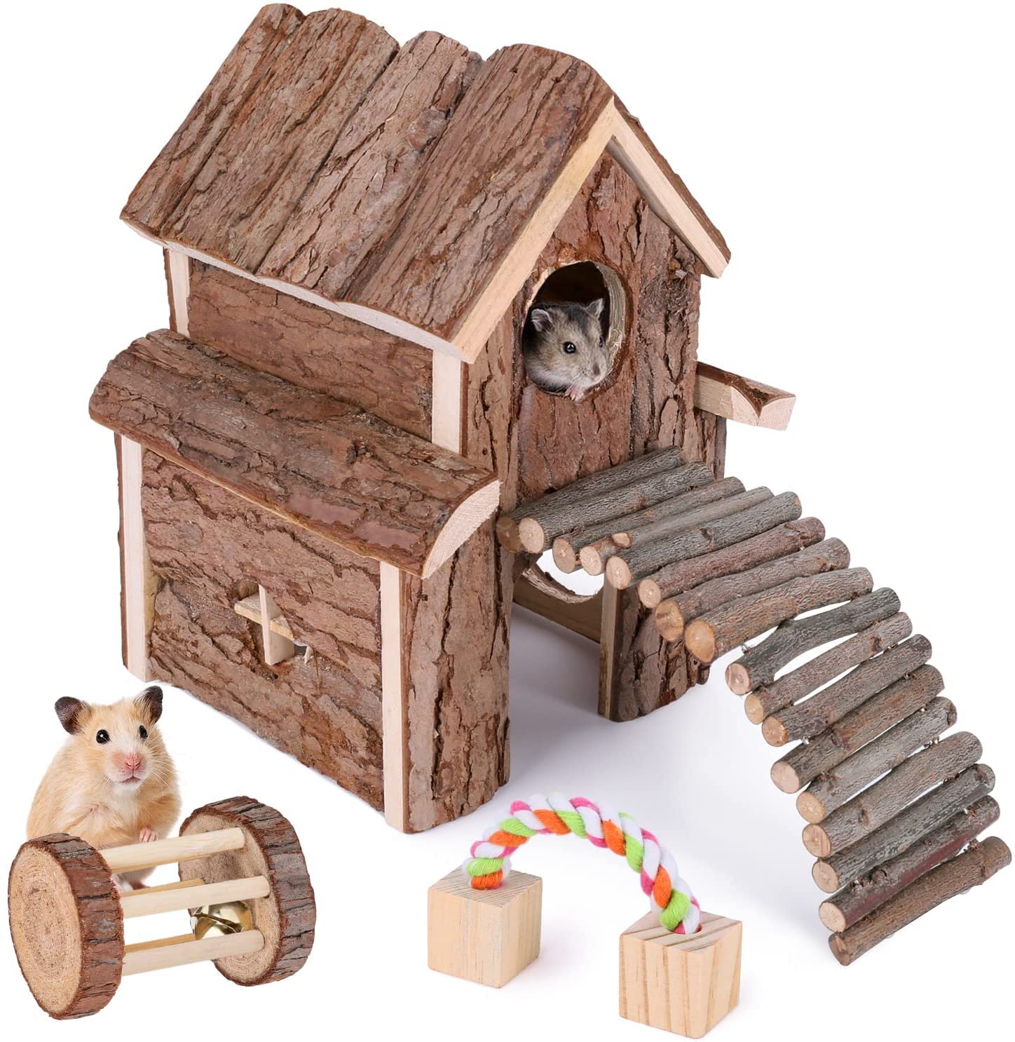 Buy Hamster wood house ,Small Animal Activity Toy Hideouts Rat