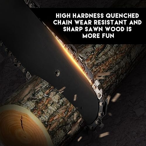 Miniatura 2 de Mini motosierra de repuesto inalámbrica eléctrica portátil, cadena de 24 V para cortar ramas de madera (4 piezas, 6 pulgadas)