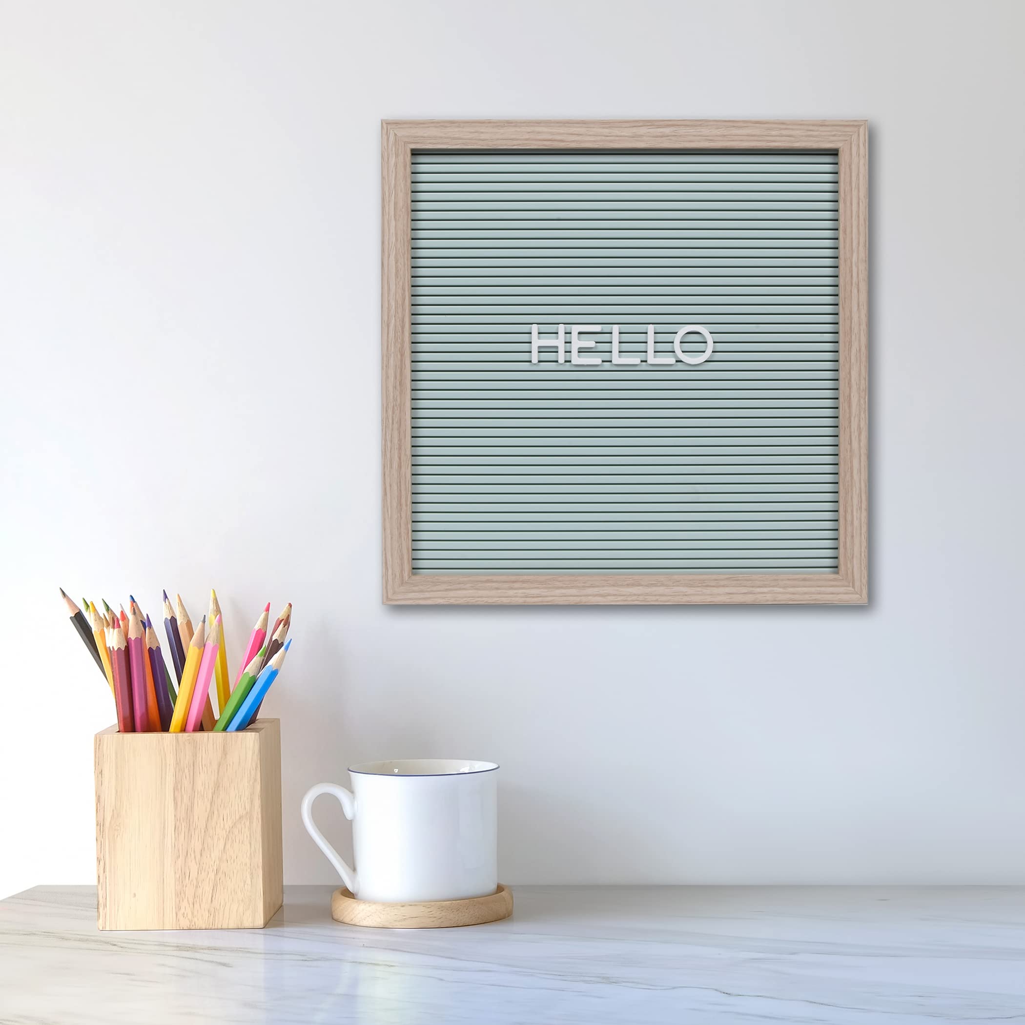 Snapklik.com : Framed Mint Letter Board, Pack Of 191 Letters And ...