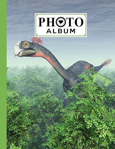 Photo Album: Gigantoraptor Dinosaur Album, Large Photo Albums with Writing Space Memo, Extra Large Capacity Picture Album, Family, Baby, Wedding, ... 120 Pages, Size 8.5" x 11" by Victor Gruber