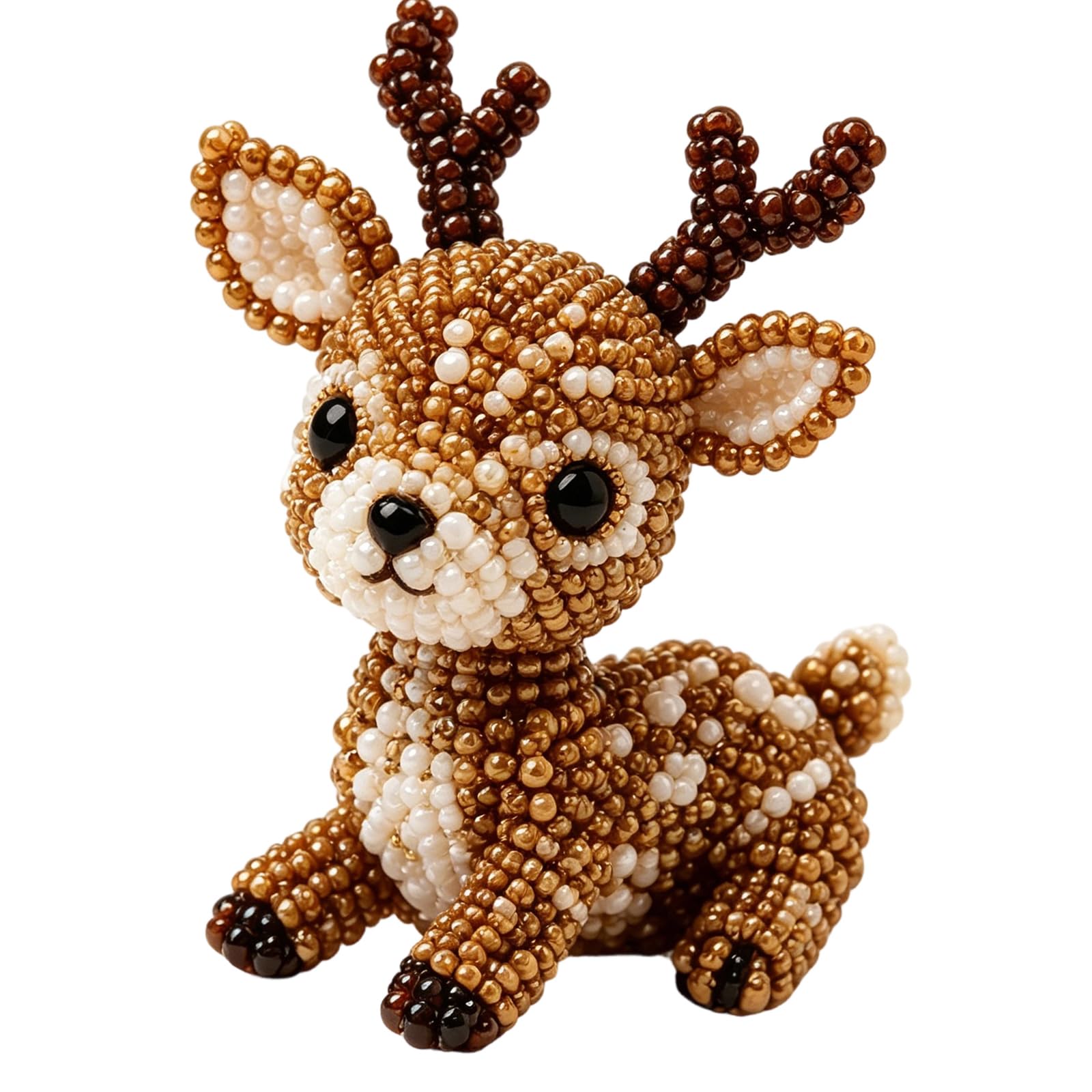 DIY Animal Beading Kit, 3D Cute Animals Beadwork Crafts Set with Colorful Beads & Step‑by‑Step Guide, Handmade Jewelry Art Kit for Adults Teens Gift & Home Decor DIY Projects -Elk