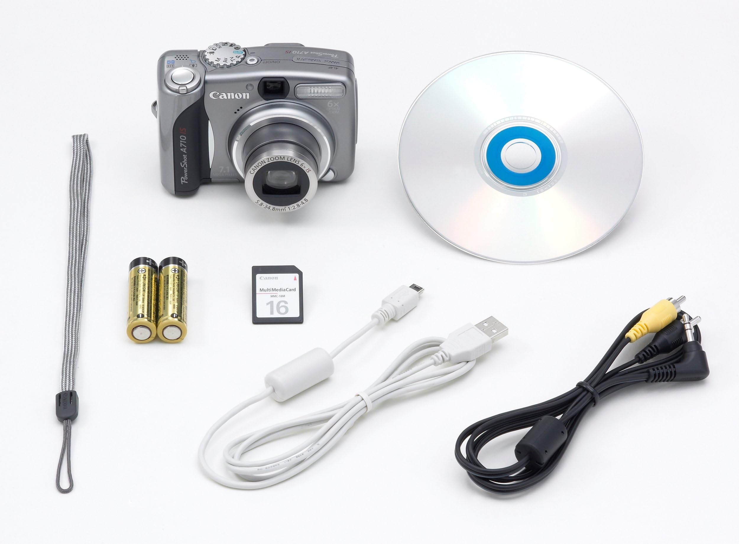 Amazon.com: Canon PowerShot A710 IS 7.1MP 數位相機,附6 倍影像穩定