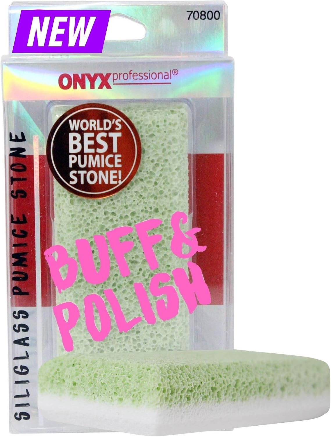 Onyx Professional 2-in-1 Siliglass Pumice Stone for Callus Removal
