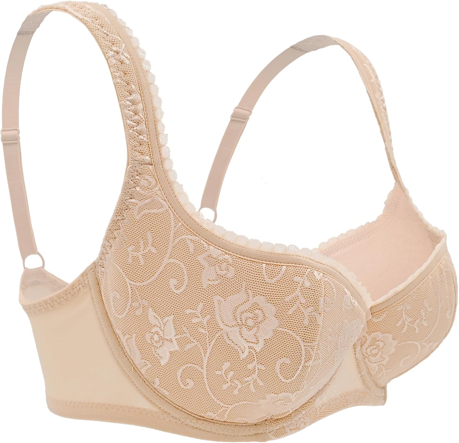 Demi Balconette Bra Underwire Half Push Up Cup Low Cut Balcony Sexy Bras for Women - Image 6