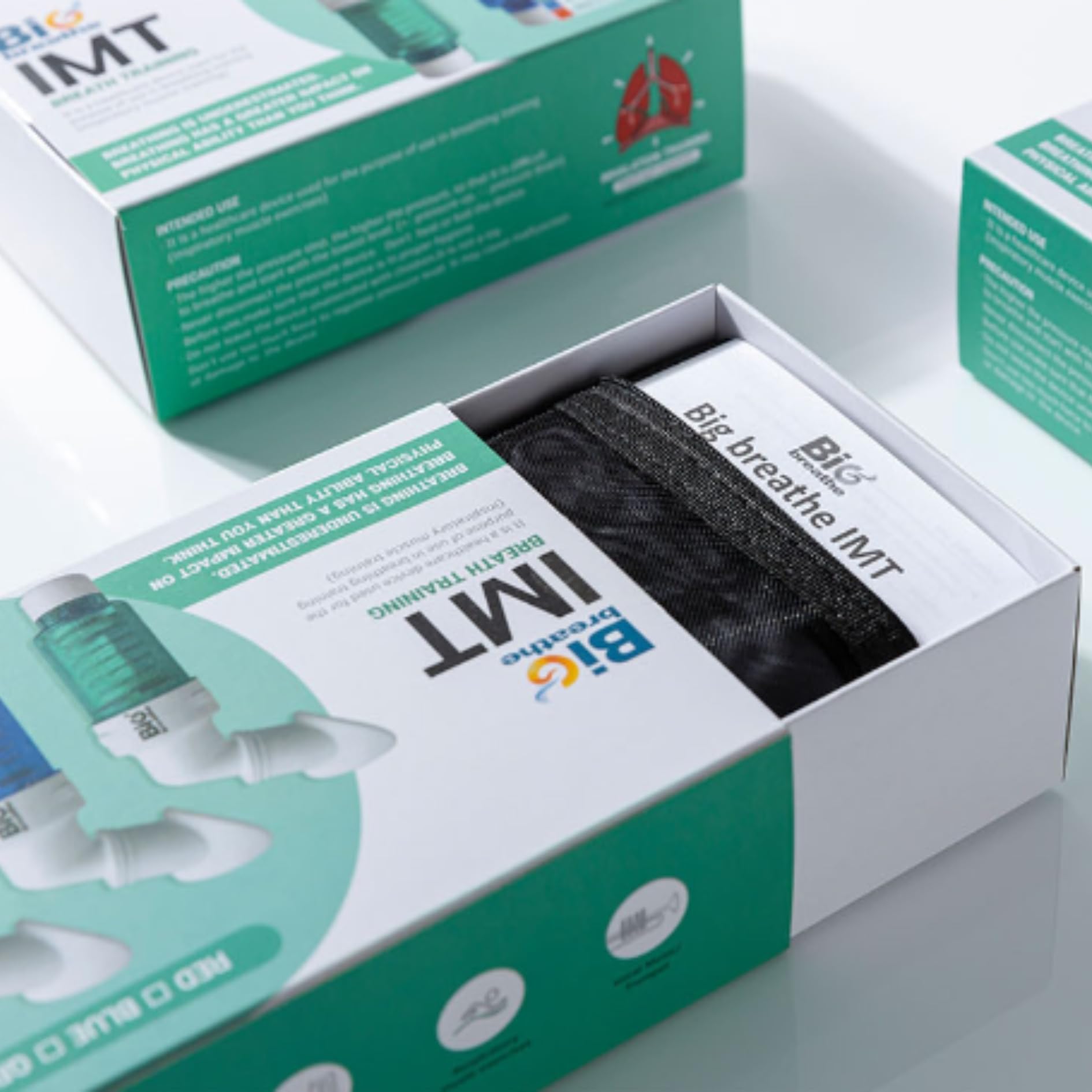 IMT Exerciseur pulmonaire à résistance élevée (Rouge) Big Breathe, améliore votre capacité pulmonaire, idéal pour les sportifs et les personnes souffrant de problèmes respiratoires, facile à utiliser,