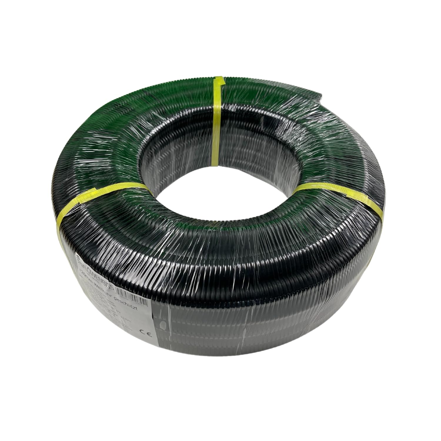 Wellrohr Geschlitzt | Leerrohr 25M | Isolierrohr Kabelschutz Wellschlauch Kabelschlauch Schutzrohr | Ø20, Ø29, Ø48 mm | UV-beständig Schwarz