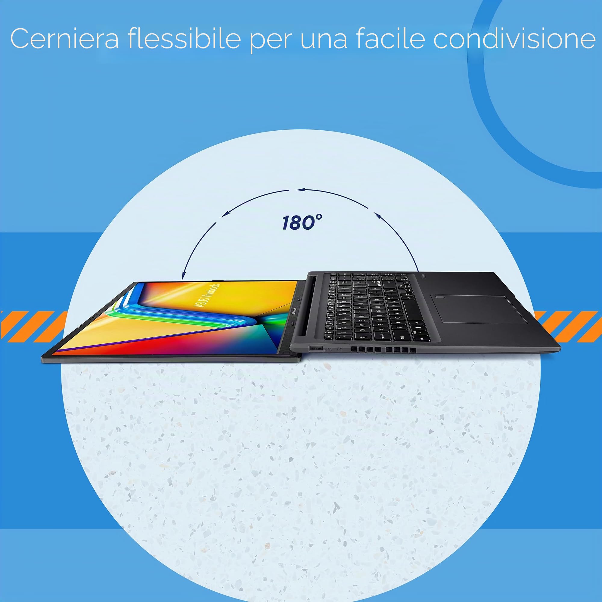 ASUS Vivobook - Computer portatile 16", WUXGA (1920 x 1200) 16:10, CPU Intel Core i7-13700H, grafica Intel Iris X, RAM da 8 GB, SSD da 1 TB, Windows 11 Home, Indie Black, F1605VA-DS74