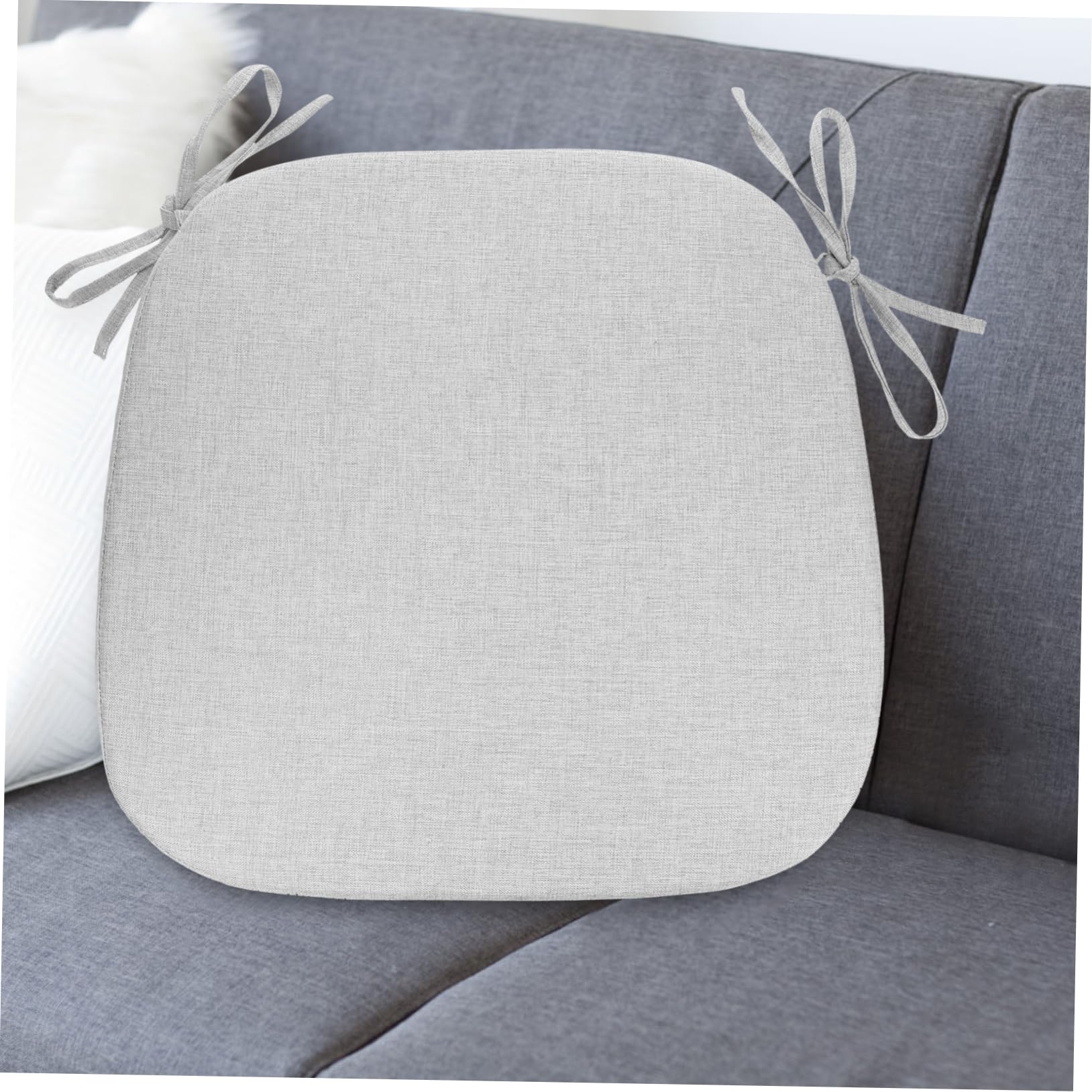 OUNONA Cojín Elevador para Silla de Comedor de Esponja Cuadrado Blanco, Portátil y Ergonómico para Aumentar la Altura en Niños Pequeños y Adultos