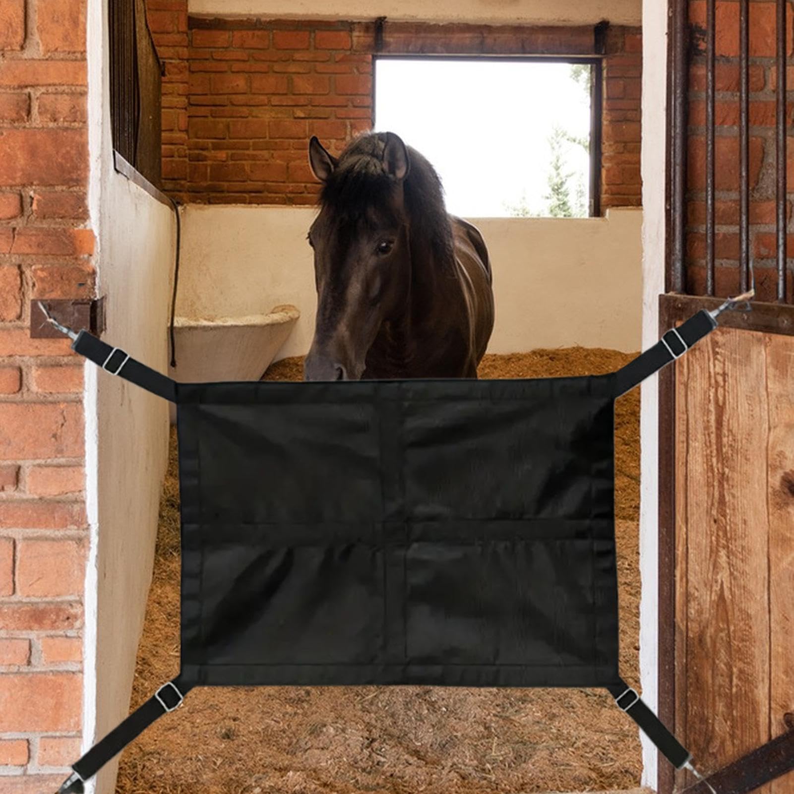 Puertas De Cuadras Para Caballos - Correas de Transpirables para Caballos,Guardia Ajustable Para Exteriores Corrales Cuadras Instalaciones Hípicas Pasillo