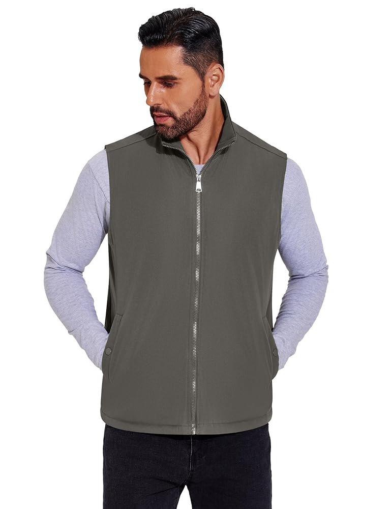 Amazon.com: COOFANDY Men's Casual Outerwear Vest Lightweight