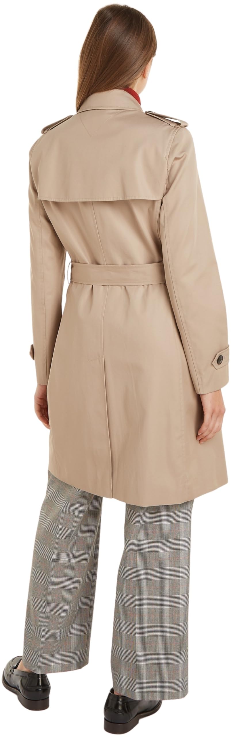 Tommy Hilfiger Gabardina Mujer Cotton Slim Fit corta