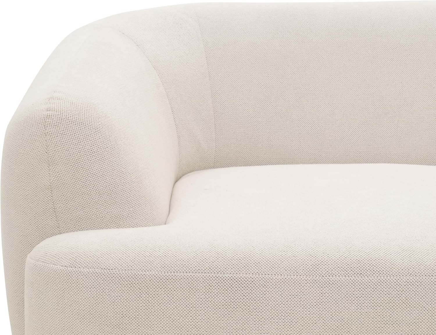 DOMO. collection Ecksofa Ansina, Taschenfederkern, Creme | Longchair rechts mit Taschenfederkern, komfortable Polsterecke in L-Form, 216 x 196 x 76 cm (BxTxH)