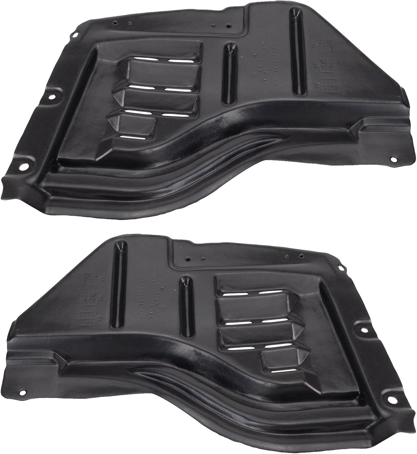 TRQ Front Inner Fender Liner Set Compatible with 2007-2011 Toyota Tundra TO1248146 TO1249146