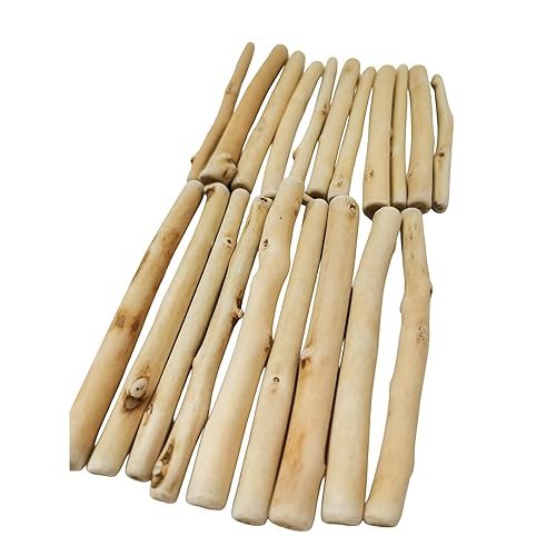 20 Pcs Natural Driftwood Pieces 4.7" Length 0.2-0.8" Thick for