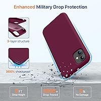 Vista 559 de Miracase Funda diseñada para iPhone 13 Pro Max con protector de pantalla, [forro de microfibra suave antiarañazos], funda protectora de silicona