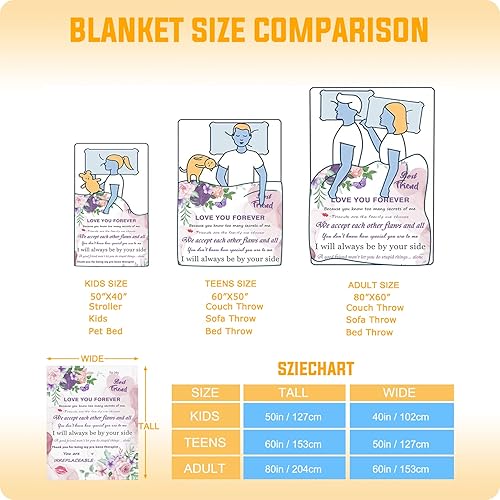 Miniatura 4 de Manta suave con diseño de flores, color morado, brillante, ligera, con diseño de mariposa, manta de felpa para viajes, regalos de cumpleaños para