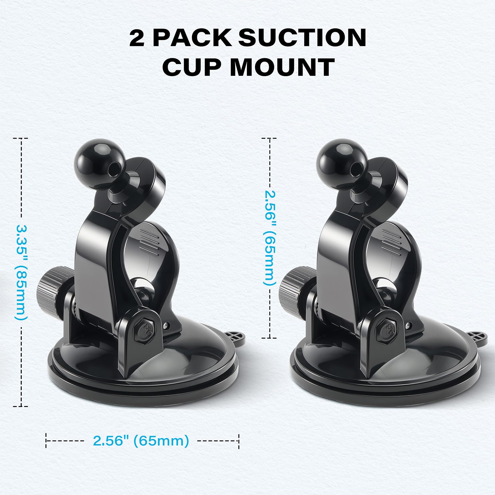 1Zero Paquete de 2 soportes ajustables con ventosa para GPS para coche